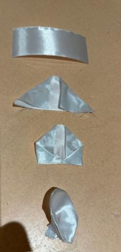 Le pliages, collage.