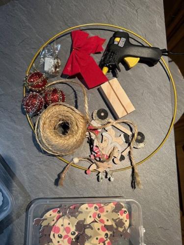 Cadre décors de Noel illuminées 